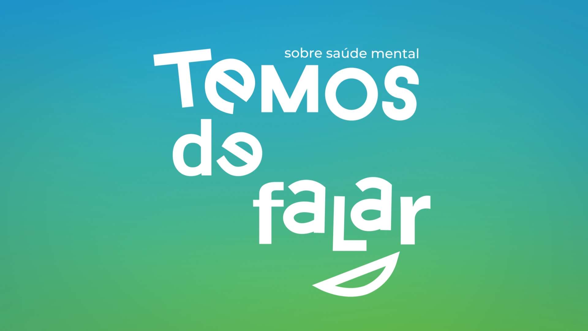 Frase "Temos de falar" escrita de forma a que os caracteres "e" do "temos de" dêem a ideia que são caras a falar entre si, e que os caracteres "a" do "falar" pareçam olhos, ideia que é reforçada com a ilusração de uma boca por baixo da palavra "falar".